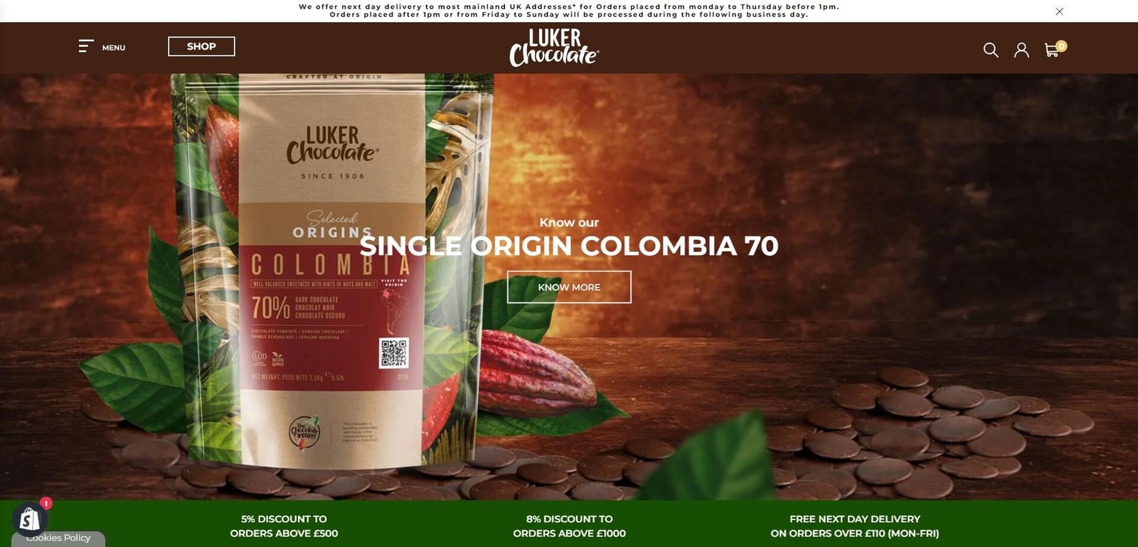 Luker Chocolate e-commerce